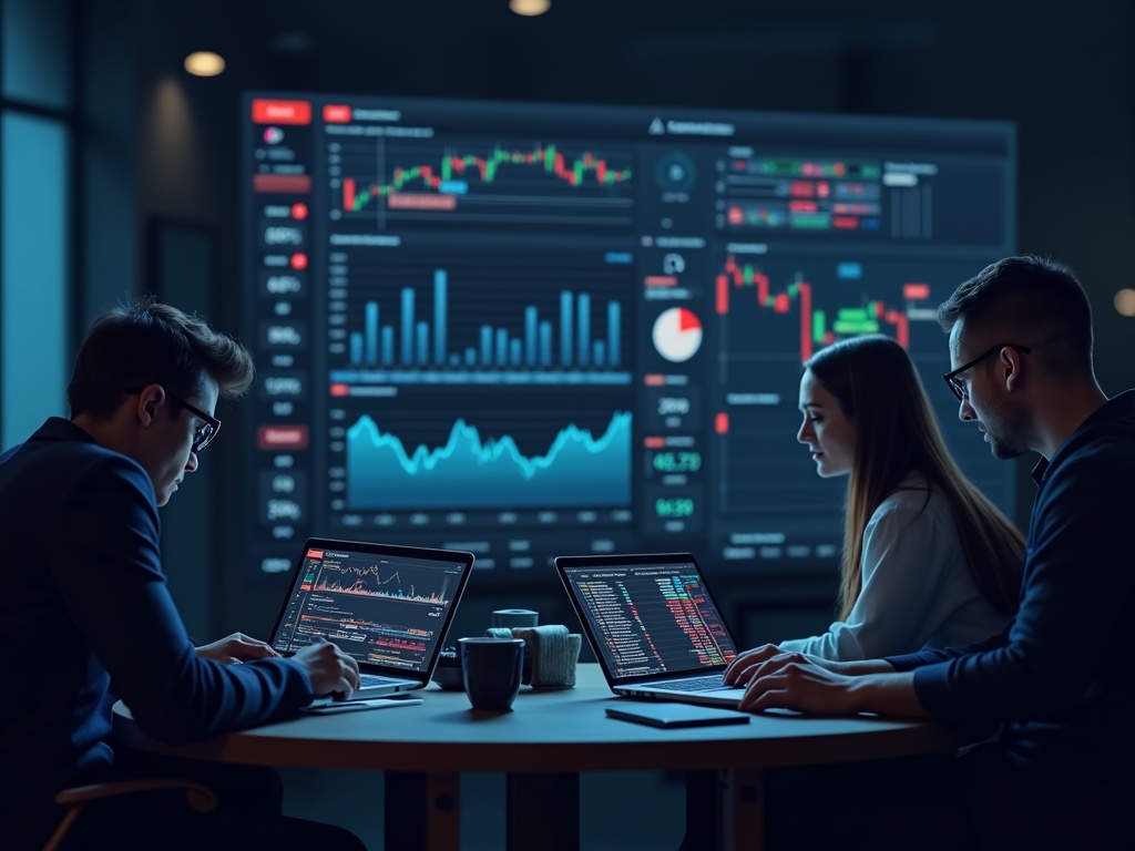 Retail traders using a no-code algorithmic trading dashboard